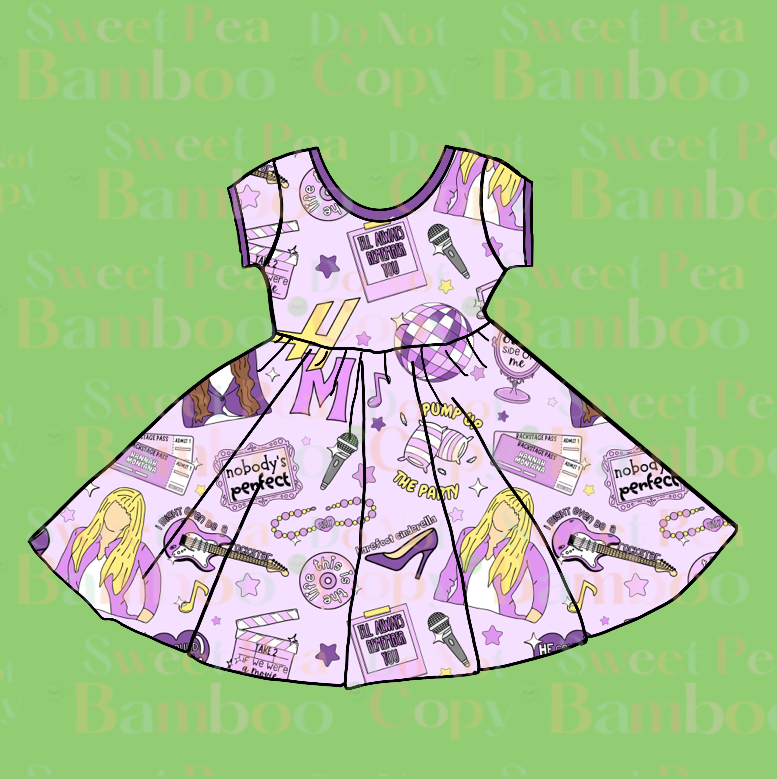 Life’s What You Make It Bamboo SS Twirl Dress PREORDER TAT May/June