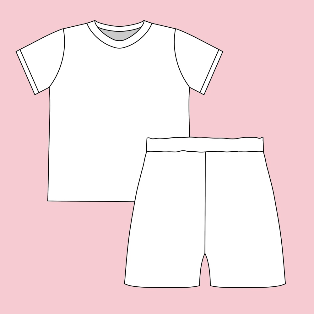 Custom Bamboo SS Two Piece PJS