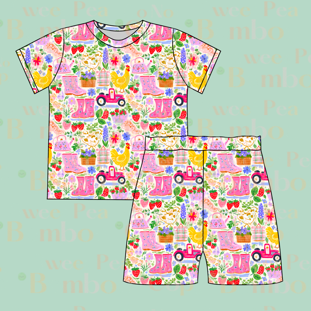 Farmers Market SS Pajamas PREORDER TAT Late April Early May