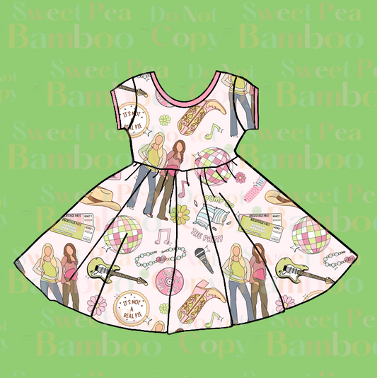 Best of Both Worlds Bamboo SS Twirl Dress PREORDER TAT May/June