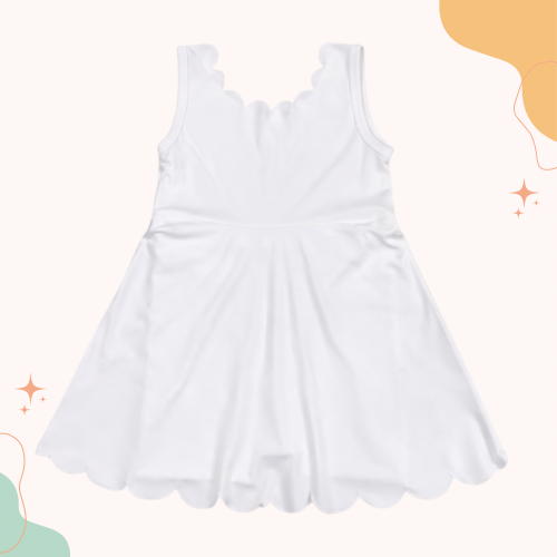 Athletic Dress Solid White