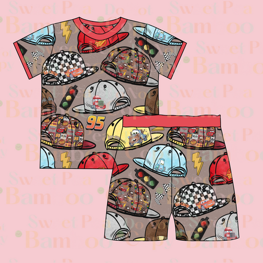Vroom Vroom Bamboo SS Two Piece PJS PREORDER TAT May/June