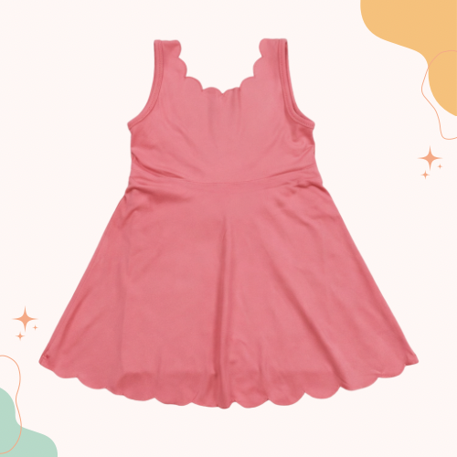 Athletic Dress Solid Coral