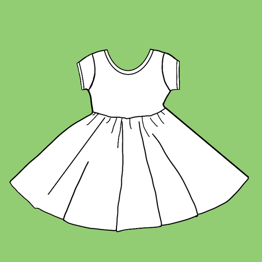 Custom Bamboo SS Twirl Dress
