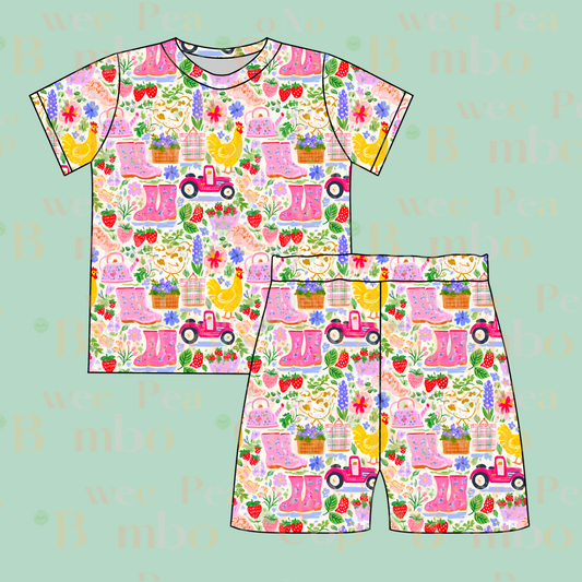 Farmers Market SS Pajamas PREORDER TAT Late April Early May
